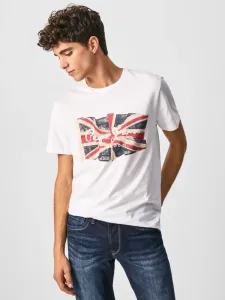 Pepe Jeans Flag T-Shirt Weiß