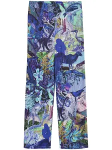 PLEATS PLEASE ISSEY MIYAKE - Printed Cropped Trousers