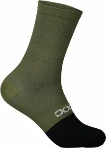 POC Flair Sock Mid Epidote Green/Uranium Black L Fahrradsocken