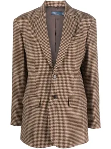 POLO RALPH LAUREN - Single-breasted Houndstooth-pattern Blazer