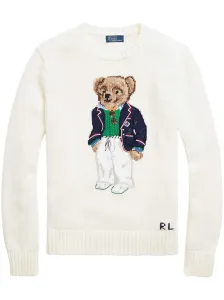 POLO RALPH LAUREN - Cotton Sweater With Teddy Bear