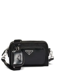 PRADA - Re-nylon And Leather Crossbody Bag #1497610