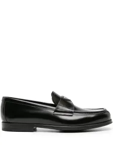 PRADA - Brushed Leather Loafers