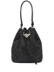 PRADA - Crystal Embellished Satin Mini Bag