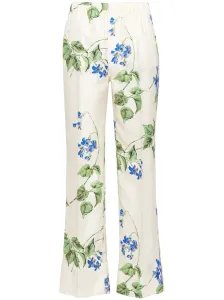 PRADA - Printed Silk Trousers