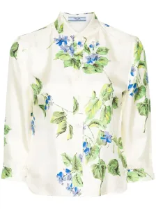 PRADA - Flower Print Silk Shirt