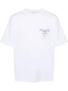 PRADA - Embossed Logo Cotton T-shirt