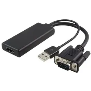 PremiumCord VGA + Audio elektronischer Konverter zu HDMI