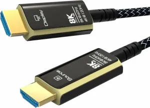 PremiumCord Ultra High Speed HDMI 2.1 Glasfaserkabel 8K/60Hz, vergoldet 10m