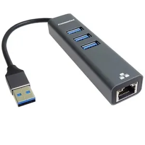 PremiumCord Adapter USB3.2 -> LAN RJ45 ETHERNET 10/100/1000 MBIT + 3x USB3.2 Port