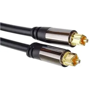 PremiumCord Toslink Kabel M/M - Außendurchmesser: 6 mm - Gold - 0,5 m