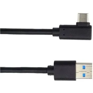 PremiumCord USB Kabel Typ C / M 90 ° gebogener Stecker - USB 3.0 A / M, 1m