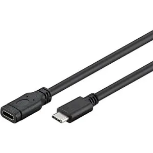 PremiumCord USB-Verlängerungskabel 3.1 C/Stecker - C/Buchse, schwarz, 2m