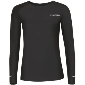 PROGRESS SKINNER LS Damen T-Shirt, schwarz, veľkosť S