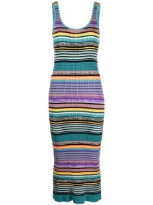 PS PAUL SMITH - Striped Midi Dress