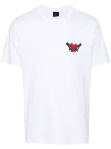 PS PAUL SMITH - Heart Print Cotton T-shirt