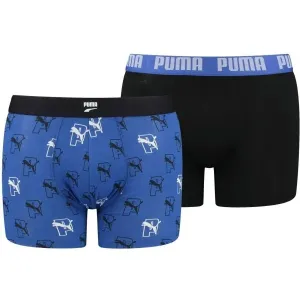 Puma MEN AOP BOXER 2P Boxershorts, blau, größe