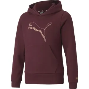 Puma ALPHA HOODIE FL G Sweatshirt für Mädchen, weinrot, größe #180153