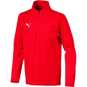 Puma LIGA TRAINING 1/4 ZIP TOP JR Kinder Sweatshirt, rot, größe 128