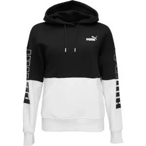 Puma POWER COLOR BLOCK HOODIE Damen Sweatshirt, schwarz, größe