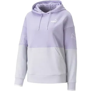 Puma POWER COLOR BLOCK HOODIE Damen Sweatshirt, violett, größe