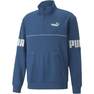 Puma POWER COLORBLOCK HALF ZIP FL Herren Sweatshirt, blau, größe #147416