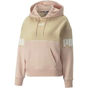 Puma POWER COLORBLOCK HOODIE Damen Sweatshirt, rosa, größe
