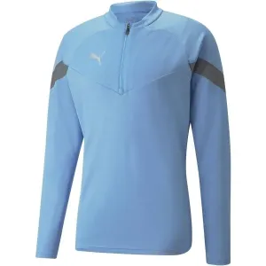 Puma TEAMFINAL TRAINING 1/4 ZIP TOP Trainingssweatshirt für den Herrn, hellblau, größe #1140600