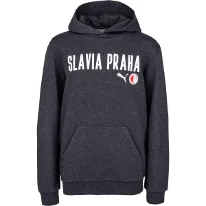 Puma Slavia Prague Graphic Hoody Jr DGRY Jungen Kapuzenpullover, dunkelgrau, größe #145375
