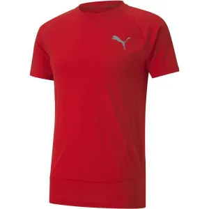 Puma EVOSTRIPE  TEE Herren Sportshirt, rot, veľkosť S