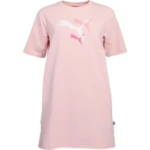 Puma ESS+ LOGO POWER TEE DRESS TR Kleid, rosa, größe #1262619