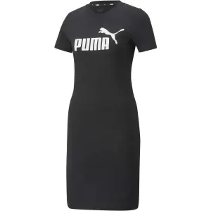 Puma ESS SLIM TEE DRESS Kleid, schwarz, veľkosť L