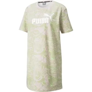 Puma FLORAL VIBES AOP DRESS Kleid, hellgrün, veľkosť M