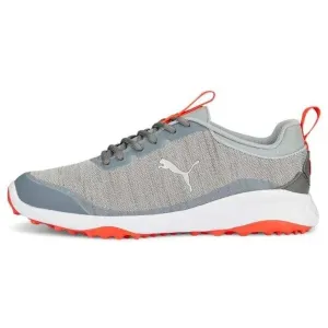 Puma Fusion Pro Cool Mid Mens Golf Shoes Silver/Red Blast 43