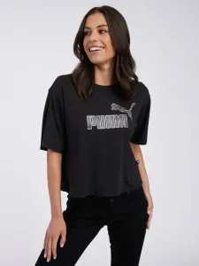 Puma ESSENTIALSENTIALS + MARBELEIZED TEE Damenshirt, schwarz, größe #1378939