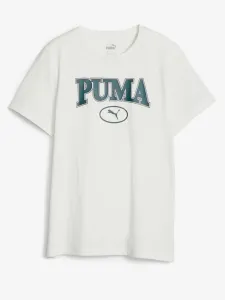 Puma Squad Kinder  T‑Shirt Weiß