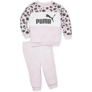 Puma ESS+ MATES INFANTS JOGGER FL DESERT Kinder Trainingsanzug, rosa, größe