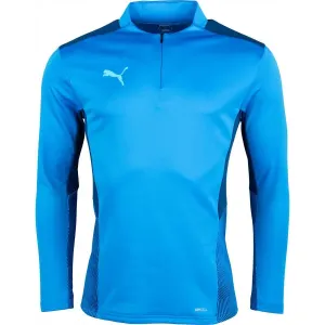 Puma TEAMCUP 1/4 ZIP TOP Herren Trainingssweatshirt, blau, größe