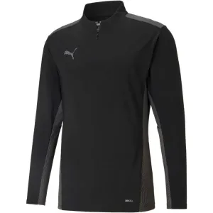Puma TEAMCUP 1/4 ZIP TOP Herren Trainingssweatshirt, schwarz, größe #1165244
