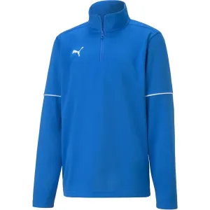 Puma TEAMGOAL 1 4 ZIP TOP CORE JR Jungen Sweatshirt, blau, größe