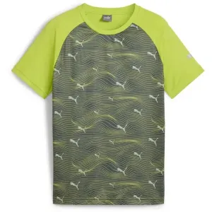 Puma ACTIVE SPORTS AOP TEE B Sport-T-Shirt für Jungen, grün, größe