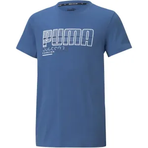 Puma ACTIVE SPORTS GRAPHIC TEE Kindershirt, blau, größe 140