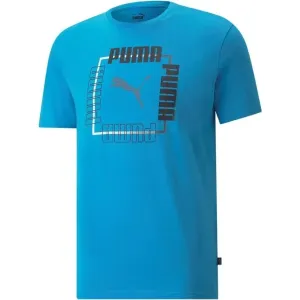 Puma BOX TEE Herrenshirt, blau, größe M