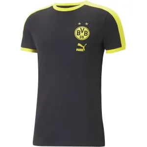 Puma BVB FTBLHERITAGE T7 TEE Herrenshirt, schwarz, größe #1243246