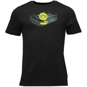 Puma BVB FTBLICONS TEE Herren T-Shirt, schwarz, größe #1613926
