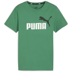 Puma ESS + 2 COL LOGO TEE Jungenshirt, grün, größe