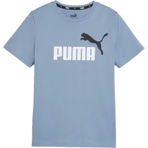 Puma ESS + 2 COL LOGO TEE Jungenshirt, hellblau, größe
