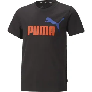 Puma ESS + 2 COL LOGO TEE Jungenshirt, schwarz, größe