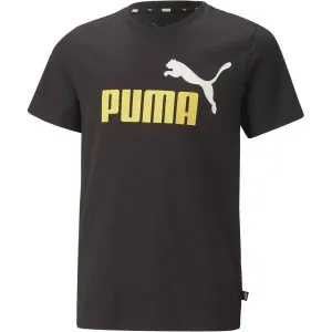 Puma ESS + 2 COL LOGO TEE Jungenshirt, schwarz, größe 152