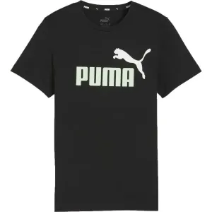Puma ESS + 2 COL LOGO TEE Jungenshirt, schwarz, größe